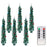 6Pcs Christmas Tree Shaped LED Candles with Remote Control  /  Flameless Decorative Lights Holiday Atmosphere Props - Snowflakes / Red Fruits - 1