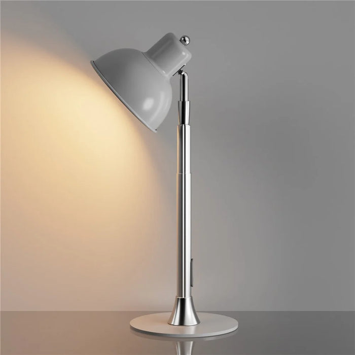 EFL001-U USB Powered Extendable Eye Protection Desk Light 3 Color Temperatures Dimmable Floor Lamp, Silver - 6