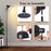 EFL001-P EU Plug Extendable Eye Protection Desk Light 3 Color Temperatures Dimmable Floor Lamp, Black - 7