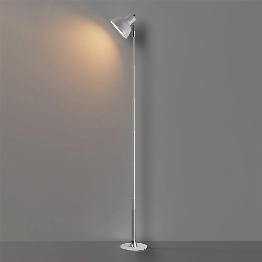 EFL001-P Extendable Iron Art Desk Lamp Study Reading Guestroom Eye Protection Light, EU Plug - Silver - 7