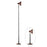 EFL001-P Extendable Iron Art Desk Lamp Study Reading Guest Room Eye Protection Water Transfer Print Light, EU Plug - Walnut Color - 1