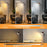 EFL001-P Extendable Iron Art Desk Lamp Study Reading Guest Room Eye Protection Water Transfer Print Light, EU Plug - Walnut Color - 4