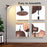 EFL001-P Extendable Iron Art Desk Lamp Study Reading Guest Room Eye Protection Water Transfer Print Light, EU Plug - Walnut Color - 7