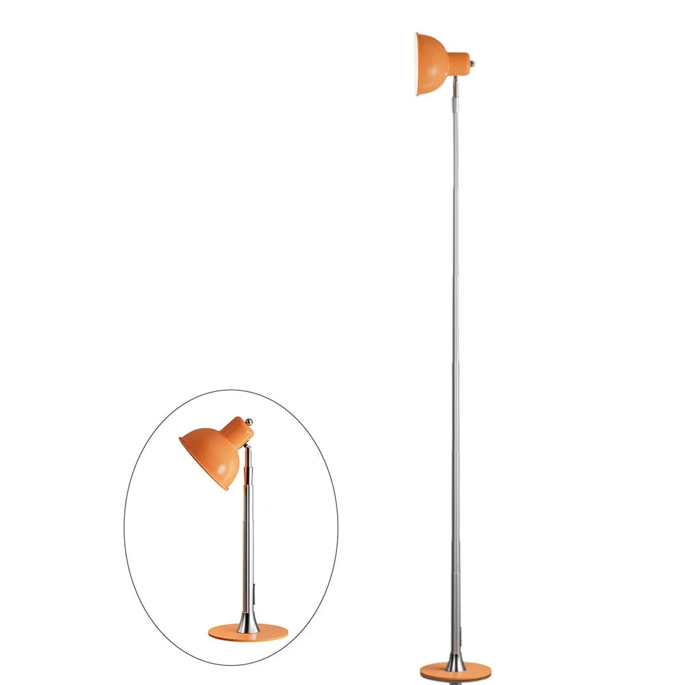 EFL001-P EU Plug Extendable Eye Protection Macaron Desk Light 3 Color Temperatures Dimmable Floor Lamp - Orange - 1