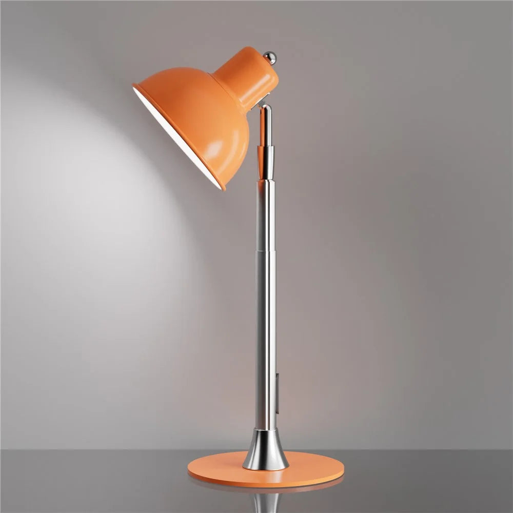 EFL001-P EU Plug Extendable Eye Protection Macaron Desk Light 3 Color Temperatures Dimmable Floor Lamp - Orange - 2
