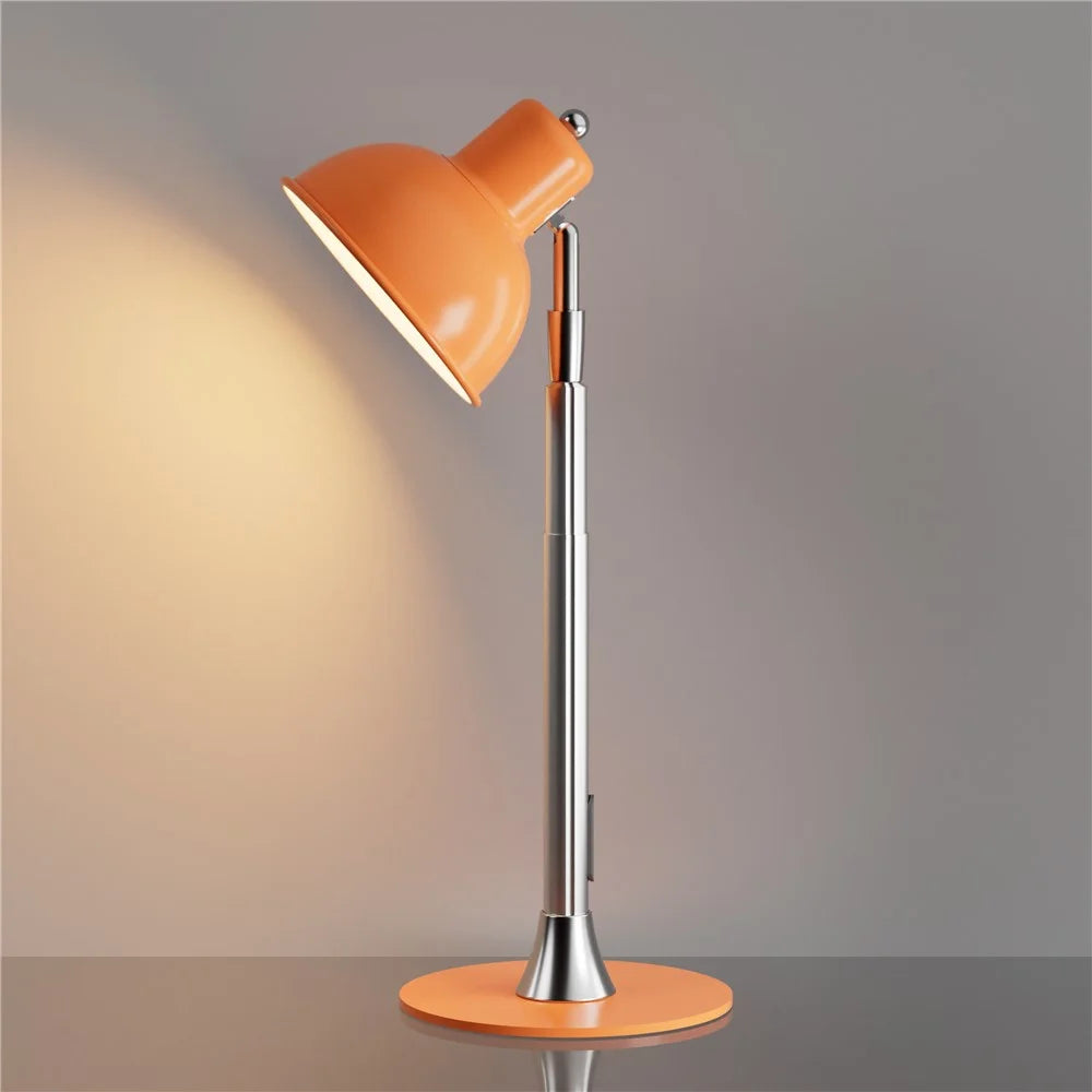 EFL001-P EU Plug Extendable Eye Protection Macaron Desk Light 3 Color Temperatures Dimmable Floor Lamp - Orange - 3