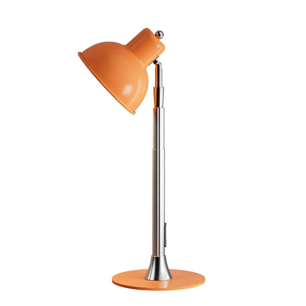 EFL001-P EU Plug Extendable Eye Protection Macaron Desk Light 3 Color Temperatures Dimmable Floor Lamp - Orange - 5