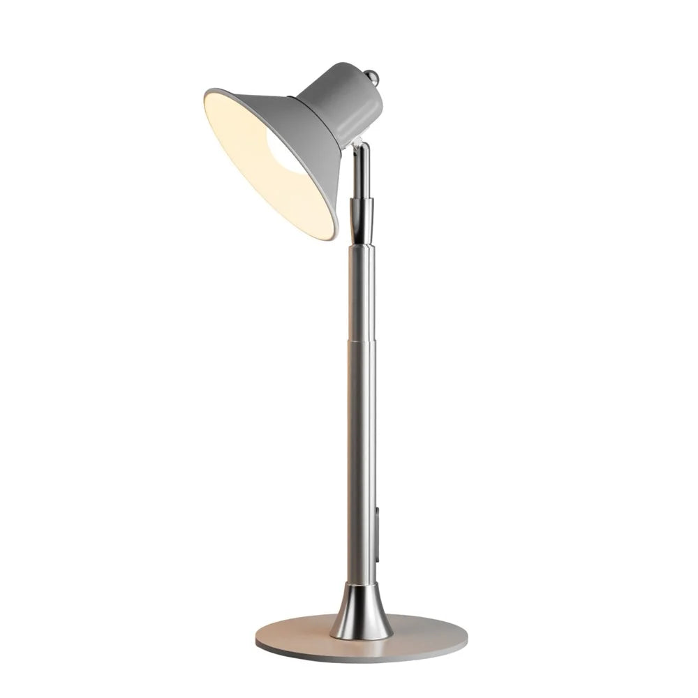 EFL002-U Study Reading Guestroom Desk Extendable Iron Art Light Eye Protection USB Powered Lamp - Silver - 2