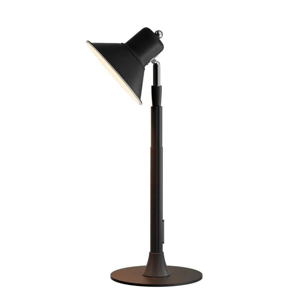 EFL002-U Study Reading Guestroom Desk Extendable Iron Art Light Eye Protection USB Powered Lamp - Black - 2