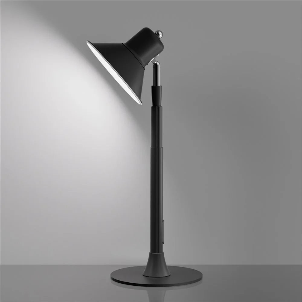 EFL002-U Study Reading Guestroom Desk Extendable Iron Art Light Eye Protection USB Powered Lamp - Black - 5
