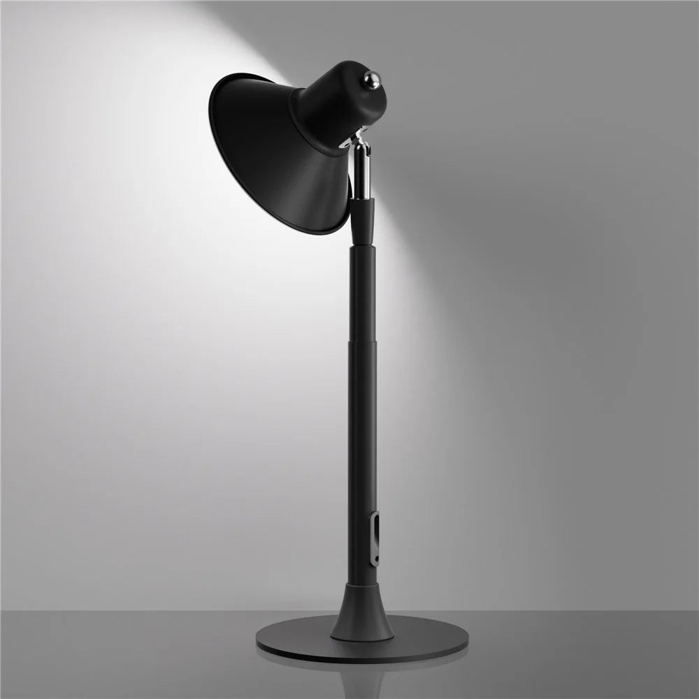 EFL002-U Study Reading Guestroom Desk Extendable Iron Art Light Eye Protection USB Powered Lamp - Black - 6