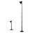 EFL002-P Extendable Iron Art Desk Lamp Study Reading Guest Room Eye Protection Table Light, EU Plug - Black - 1