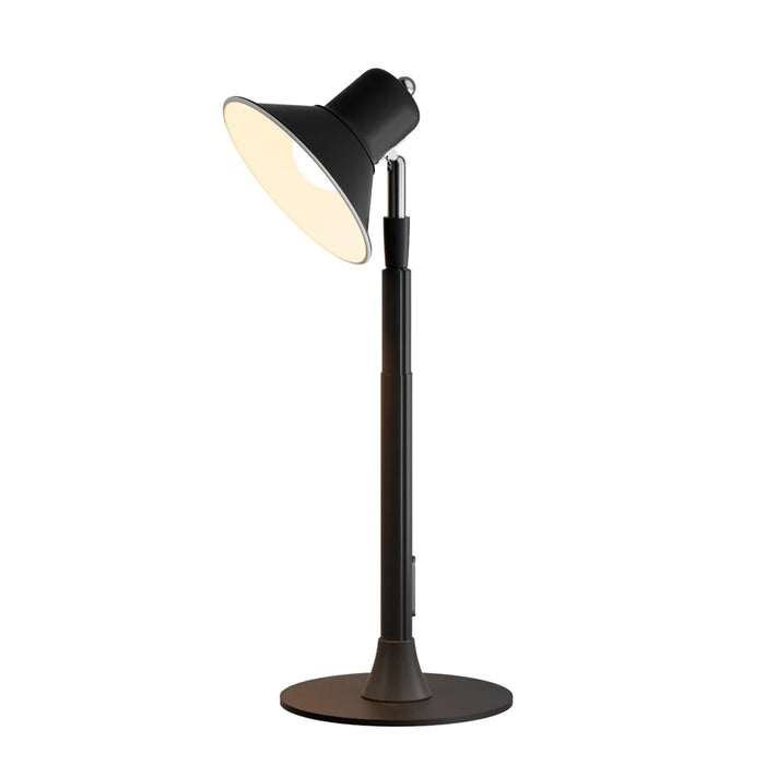 EFL002-P Extendable Iron Art Desk Lamp Study Reading Guest Room Eye Protection Table Light, EU Plug - Black - 2