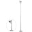EFL002-P Extendable Iron Art Desk Lamp Study Reading Guest Room Eye Protection Table Light, EU Plug - Silver - 1