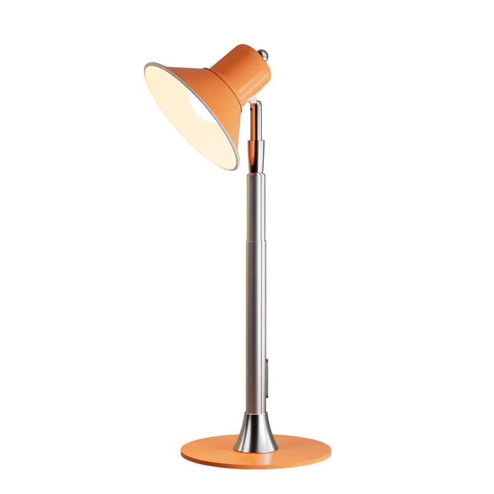 EFL002-P Study Guest Room Desk Light Extendable Eye Protection 3 Color Temperatures Reading Lamp, EU Plug - Orange - 1