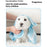 Size XL Quick Dry Wearable Towel for Dogs Cats Gift Absorbent Coral Fleece Hooded Pet Bath Robe, for Pets Under 45kg - Blue - 3