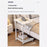 Creative Panda-Shaped Side Table Movable Coffee Table Minimalist Nightstand for Living Room / Bedroom - White - 5