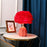 Feather Decorative Table Lamp Ceramic Base Bedside Mood Light E27 3 Color Modes EU Plug - Pink  /  Red - 2