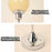 Creative Round Shaped Table Lamp Touch Control 3 Color Modes 4000mAh Rechargeable Light - Beige - 4