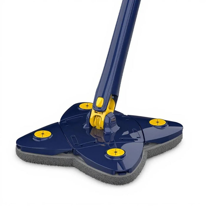 Cloverleaf Design Mop 360 Degree Rotating Deep Cleaning Hands-Free Wringing Mop for Wood Floor Tile Marble - 1