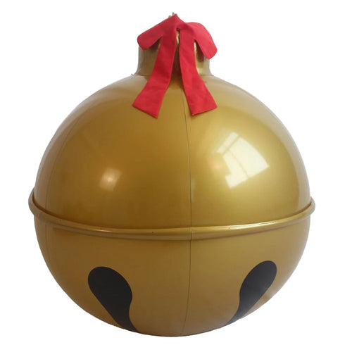 Inflatable Christmas Ball Hanging Ornament for Outdoor Yard Party Xmas Tree Decoration Gift - Bowknot Bell / PVC - 1