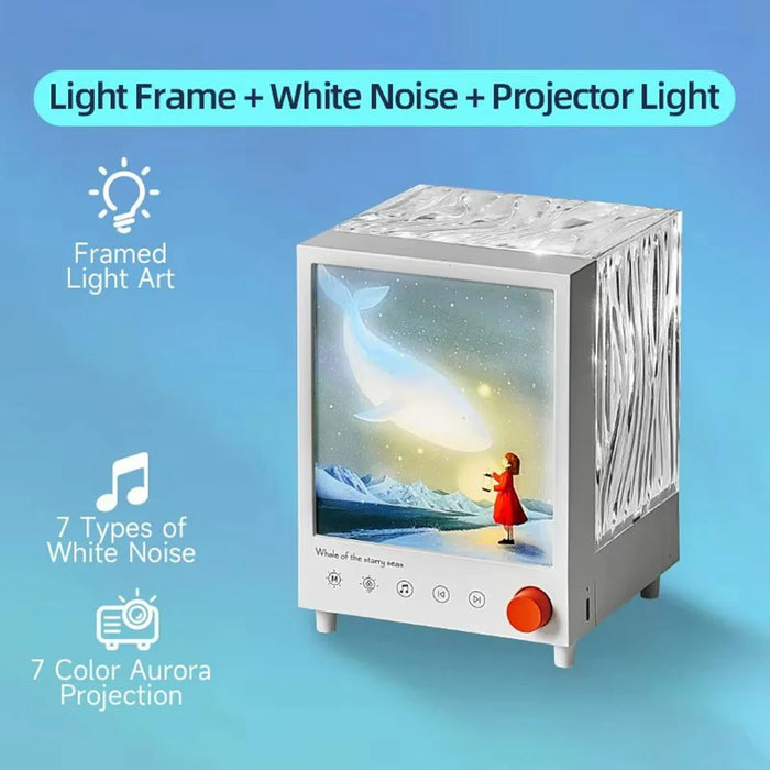 S10 Aurora Light Box Ocean Wave Projector Lamp Bluetooth-compatible Speaker Night Light - 2