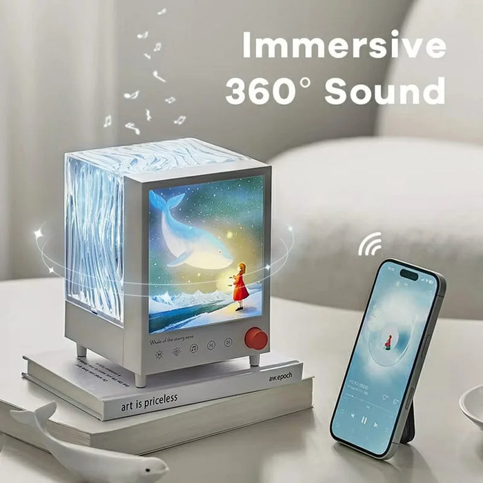 S10 Aurora Light Box Ocean Wave Projector Lamp Bluetooth-compatible Speaker Night Light - 5