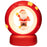 Stars Design Christmas Night Light Adjustable Brightness Touch Control Bedside Lamp Nursery Decor - Red Santa - 1