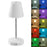 HDT001 USB Rechargeable RGB Desk Lamp Adjustable Height Gesture Sensing Dimmable Bedside Night Light - White - 1