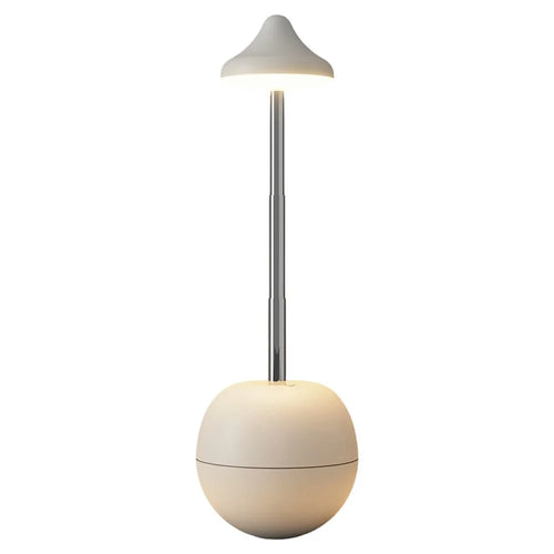 RPT001 Tumbler Design LED Bedside Lamp Adjustable Height Touch Control Table Light with Remote - White - 1