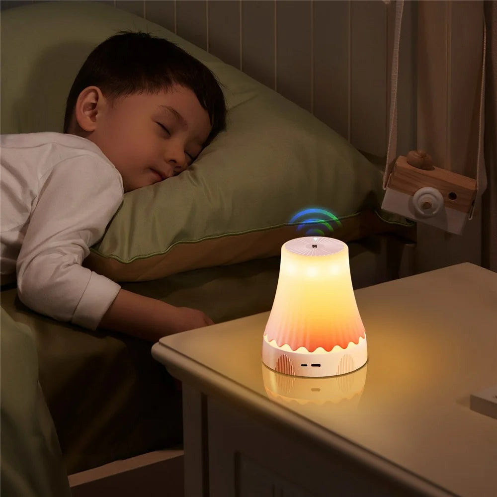 HDT002 Gesture Sensor RGB Ambient Light Adjustable Height Dimmable Bedside Lamp USB Rechargeable Night Light - White - 5