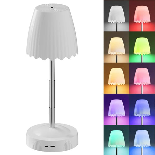 HDT003 Gesture Control Ambiance Lamp Height Adjustable Dimmable Desk Light for Bedroom Nightstand - White - 1
