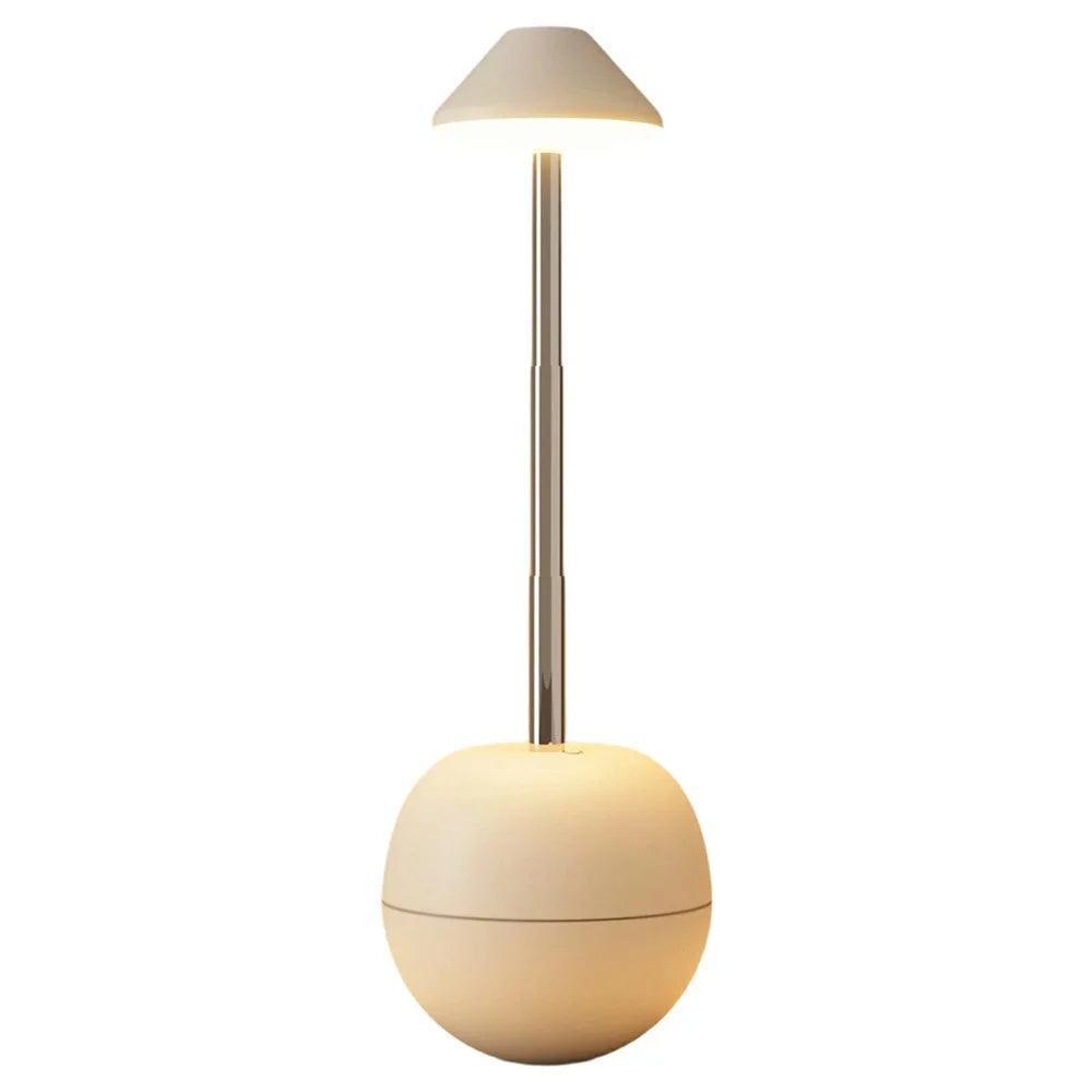 RPT002 Tumbler Design LED Night Light Adjustable Height Decorative Table Lamp Bedside Mood Lighting with Remote - White - 1