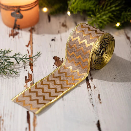 Christmas Tree Ribbon Garland Decorative Satin Ribbon Holiday Atmosphere Decor Gift Festive Trim for Home / Party - Style C - 1