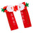 2Pcs Christmas Door Handle Covers Cartoon Refrigerator Handle Protectors Decorative Festive Accessories - Santa Claus - 1
