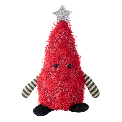 Christmas Tree Figure LED Light Decoration Tabletop Ornament for Home / Party Holiday Gift Atmosphere - Red - 1