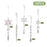 18Pcs Christmas Decorations Set Clear Snowflakes Bayberry Balls Acrylic Icicles Ornaments for Holiday Gift Decor - Transparent - 1