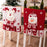 Christmas Chair Cover 3D Decorative Figurine Seat Back Protector for Home / Restaurant / Party - Reindeer - 4