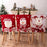 Christmas Chair Cover 3D Decorative Figurine Seat Back Protector for Home / Restaurant / Party - Reindeer - 5