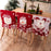 Christmas Chair Cover 3D Decorative Figurine Seat Back Protector for Home / Restaurant / Party - Reindeer - 6