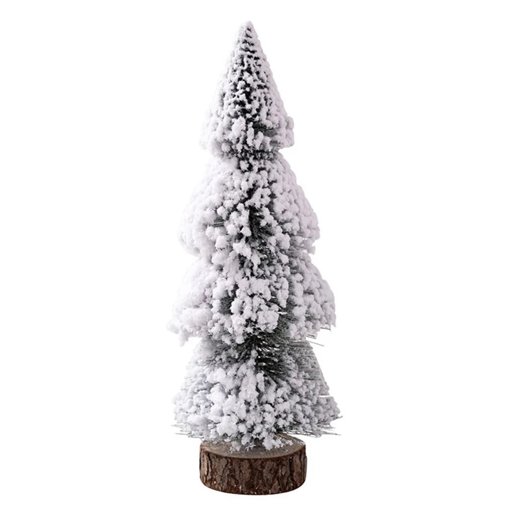 Mini Christmas Tree 15cm Desktop Decoration Tabletop Ornament Cedar Pine Tree for Home / Office Holiday Gift Decor - 1