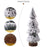 Mini Christmas Tree 25cm Desktop Decoration Tabletop Ornament Cedar Pine Tree for Home / Office Holiday Gift Decor - 3