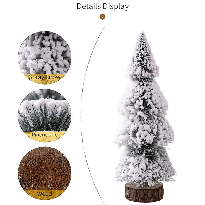 Mini Christmas Tree 30cm Desktop Decoration Tabletop Ornament Cedar Pine Tree for Home / Office Holiday Gift Decor - 3