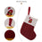 Creative Christmas Stocking Knitted Letter Embroidery DIY Name Gift Sock for Holiday Decoration - B - 2