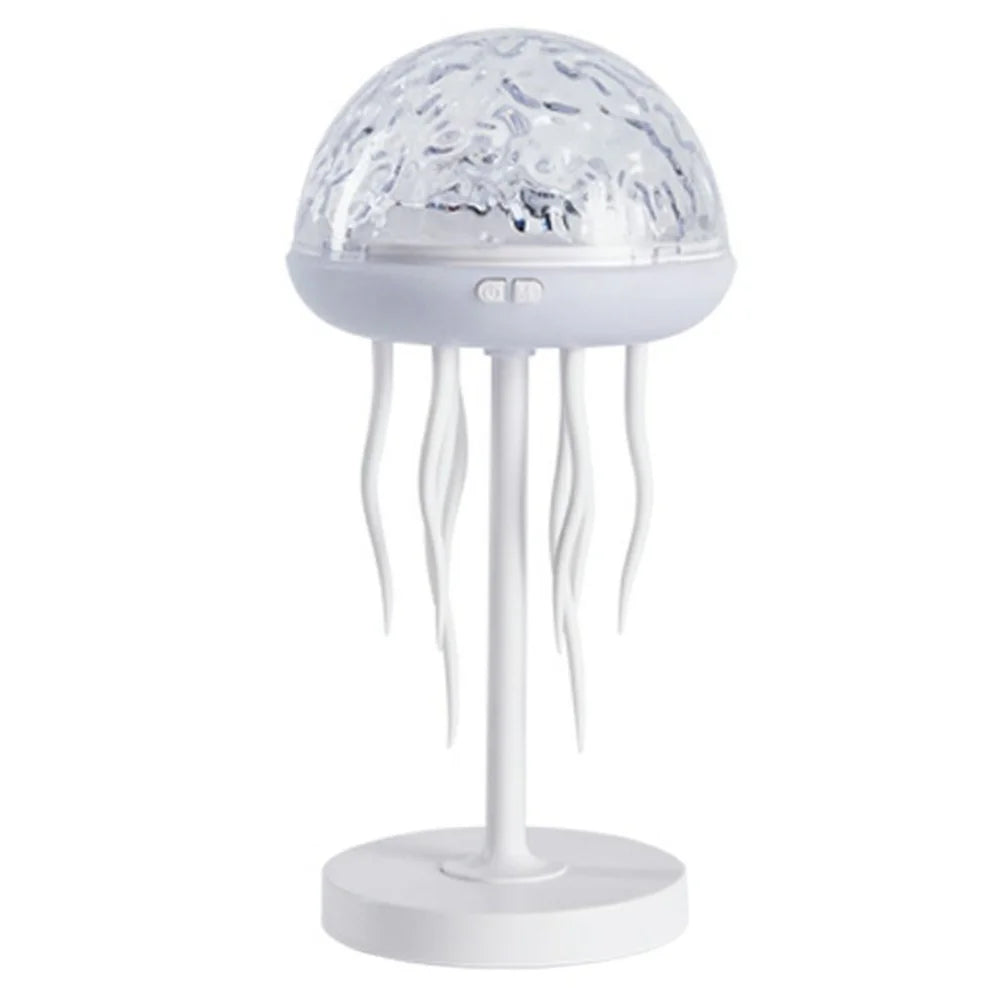 Jellyfish Shape Dimmable Night Light Wave Pattern Projector Atmosphere Lamp with Remote for Bedroom - 1