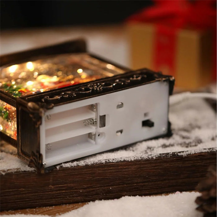 Christmas Lantern Music Box Desktop Night Light Holiday Decoration Gift for Party / Home - Reindeer - 2