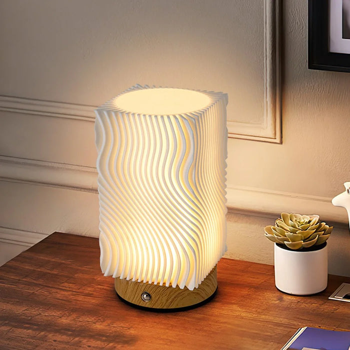 RGBWS Ambient Lamp Touch Remote Control LED Night Light USB-C Rechargeable Bedroom Lamp with Timer Function - 1