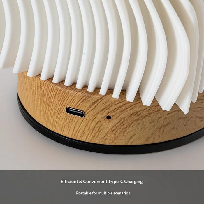 Touch Control Table Lamp 3 Color Mode LED Night Light USB-C Rechargeable Lamp with Anti-Slip Base for Bedroom - 5
