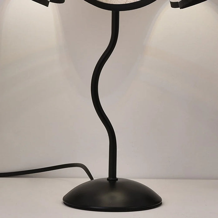 Modern Simplicity Bedside Lamp Flower Petal Retro Table Light 3 Color Adjustable 7W Decorative Night Light, EU Plug - 7