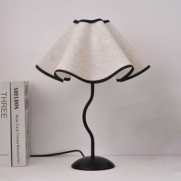 12W Modern Bedside Table Lamp Flower Design Night Light with 3 Brightness Levels for Bedroom Decor, EU Plug - 3